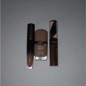 🆕💅🏽💄Makeup Bundle Concealer, Lip Stain And Nail Polish